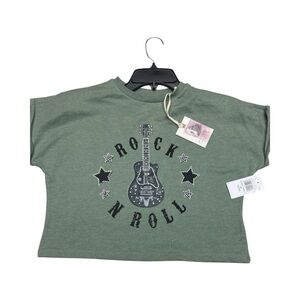 Jessica Simpson Rock N Roll Girls Cropped T-Shirt